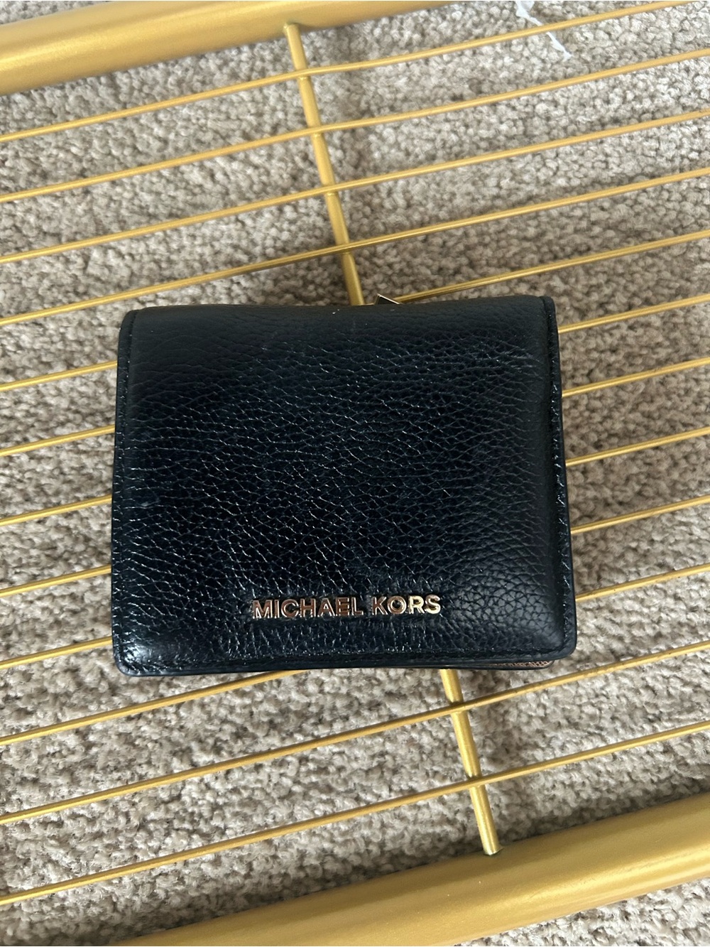 Michael Kors Black Leather Bifold Wallet